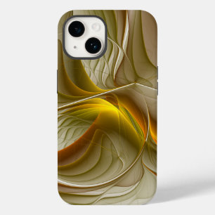 Colours of Precious Metals, Abstract Fractal Art Case-Mate iPhone 14 Case