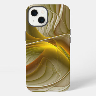 Colours of Precious Metals, Abstract Fractal Art iPhone 13 Case