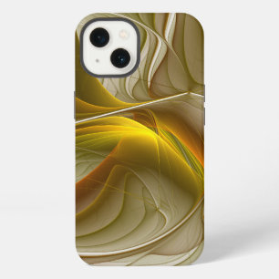 Colours of Precious Metals, Abstract Fractal Art iPhone 13 Case