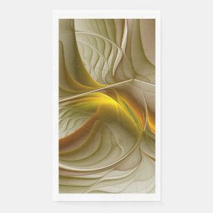 Colours of Precious Metals, Abstract Fractal Art Napkin