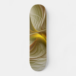 Colours of Precious Metals, Abstract Fractal Art Skateboard