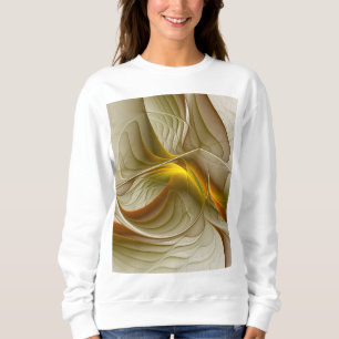 Colours of Precious Metals, Abstract Fractal Art Sweatshirt