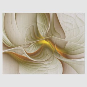 Colours of Precious Metals, Abstract Fractal Art Tissue Paper