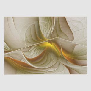 Colours of Precious Metals, Abstract Fractal Art Tissue Paper