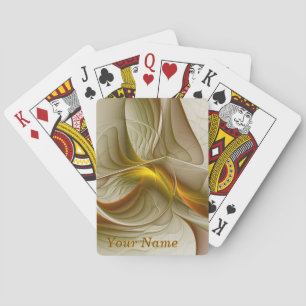 Colours of Precious Metals, Abstract Fractal Name Playing Cards
