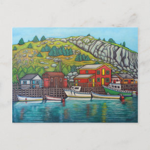 Colours of Quidi Vidi, Newfoundland Post Card