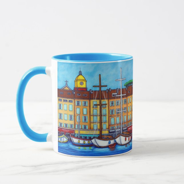 Colours of Saint-Tropez Mug by Lisa Lorenz (Left)