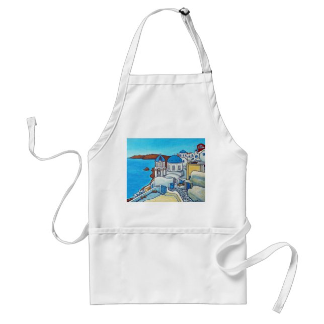 Colours of Santorini Apron (Front)