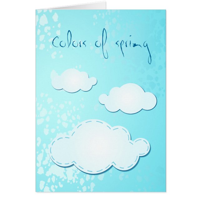 Colours of spring, card (Front)
