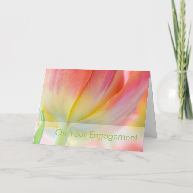 Colours of Spring • Engagement Congratulation Card (Front)