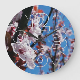 Colours of spring large clock