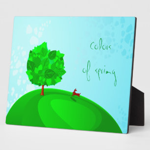 Colours of spring, plaque