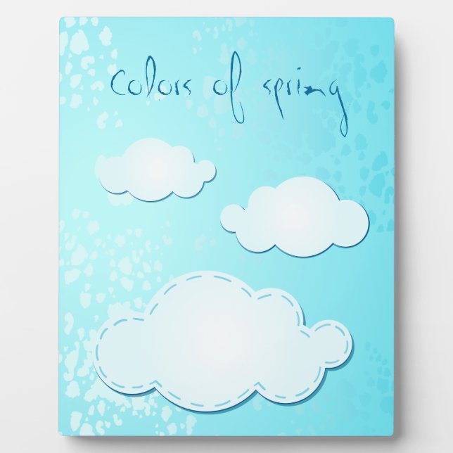 Colours of spring, plaque (Front)