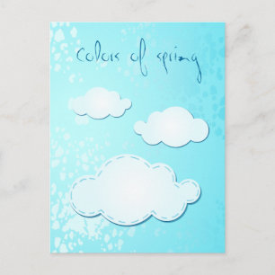 Colours of spring, postcard