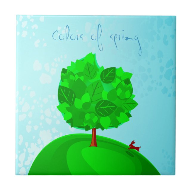 Colours of spring, tile (Front)