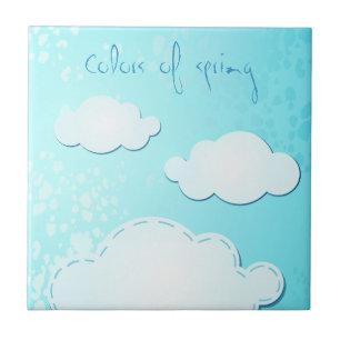 Colours of spring, tile