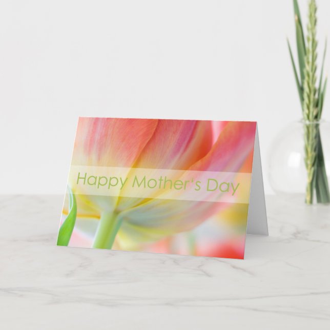 Colours of Spring Tulip • Happy Mother's Day Card (Front)