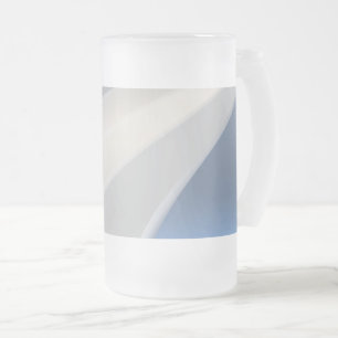Colours of stones frosted glass beer mug