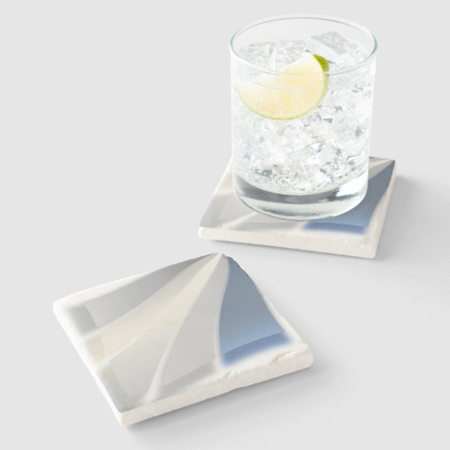 Colours of stones stone coaster (Side)