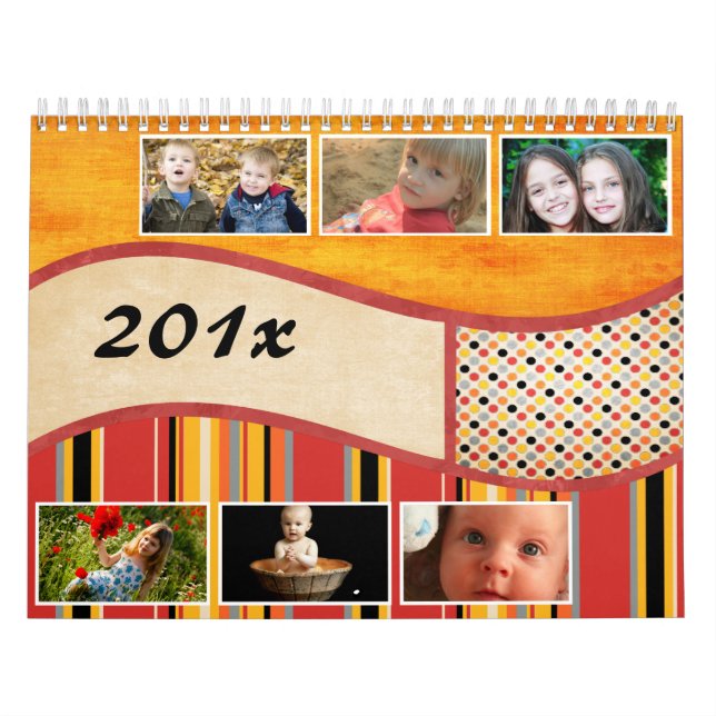 Colours of Summer Personalised/Customisable Photo Calendar (Cover)
