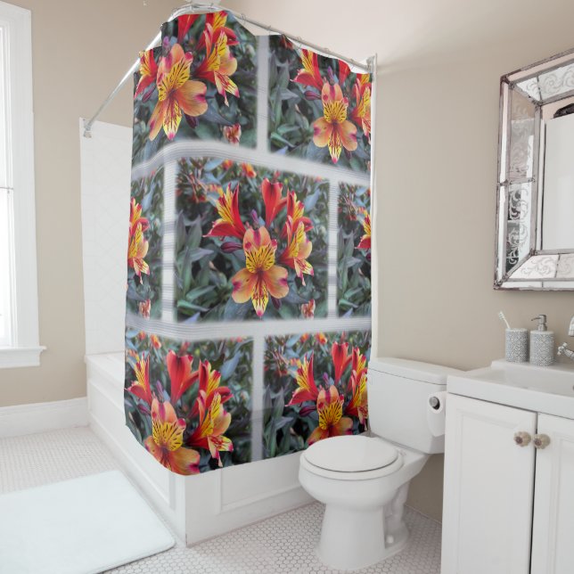 Colours of summer shower curtain (In Situ)