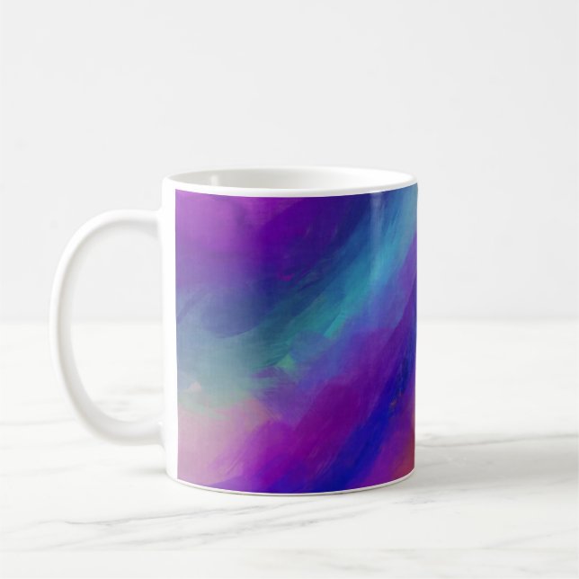 Colours of the Aurora Borealis Coffee Mug (Left)