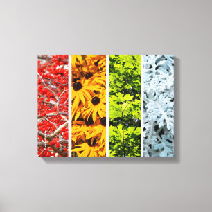 Colours of the Changing Seasons Quadriptych Canvas Print