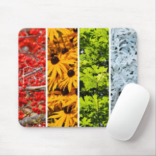Colours of the Changing Seasons Quadriptych Mouse Mat