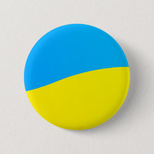 Colours of the Flag of Ukraine 6 Cm Round Badge
