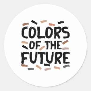 Colours Of The Future Shirt Black History Month Eq Classic Round Sticker