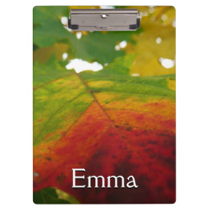Colours of the Maple Leaf Autumn Nature Photograph Clipboard