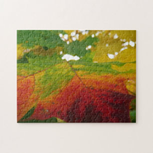 Colours of the Maple Leaf Autumn Nature Photograph Jigsaw Puzzle