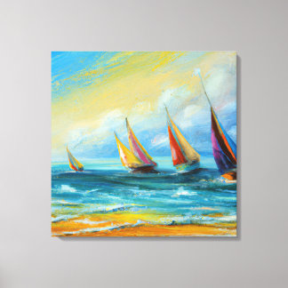 Colours of the Ocean Canvas Print