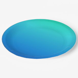 Colours of the Ocean Paper Plate