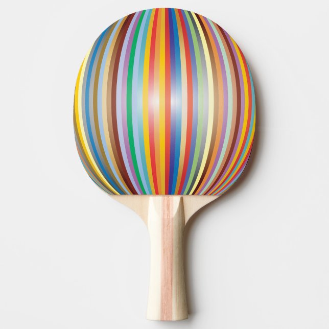Colours of the Rainbow Ping Pong Paddle (Front)