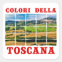 "Colours of Tuscany" landscape. Palette Tile Italy