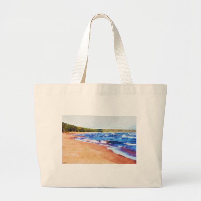 Colours of Water Large Tote Bag (Front)