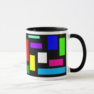 Colours on Black Background Coffee Mug