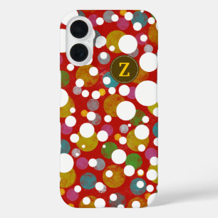 Colours on Polka Dots Pattern custom Z iPhone 16 Case