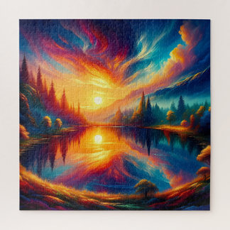 Colours on the Lake Jigsaw Puzzle