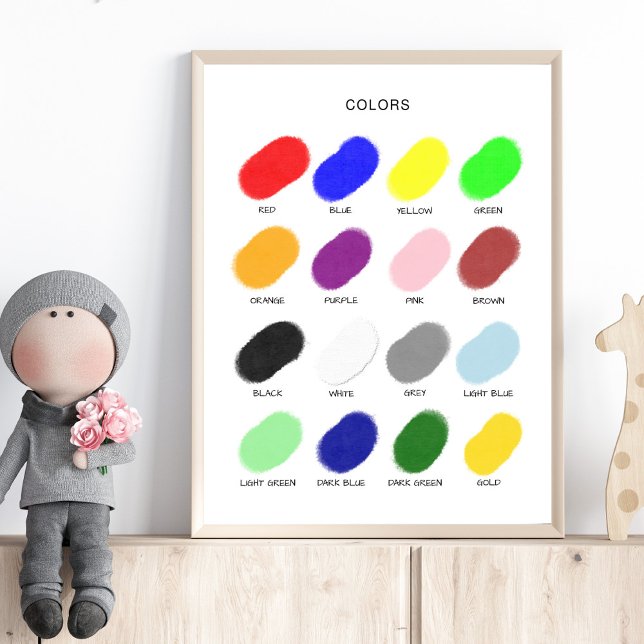 Colours Poster – Preschool Wall Art (Creator Uploaded)