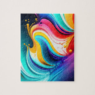 Colours Splash Abstract Jigsaw Puzzle