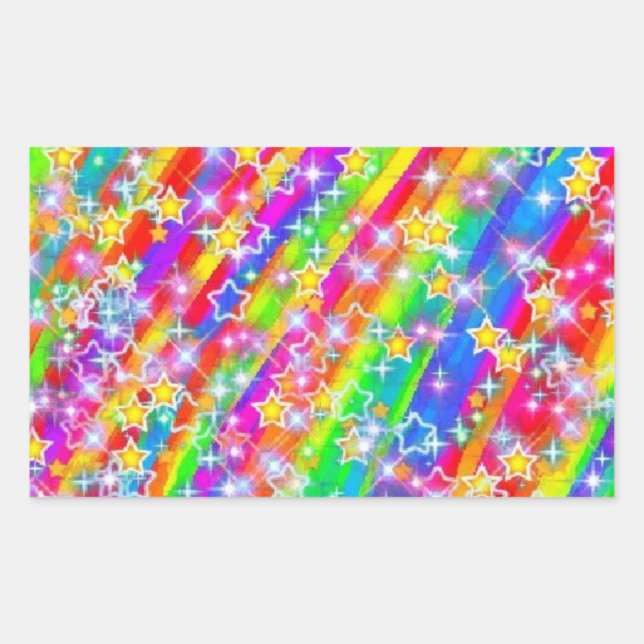 Colours stars sticker (Front)