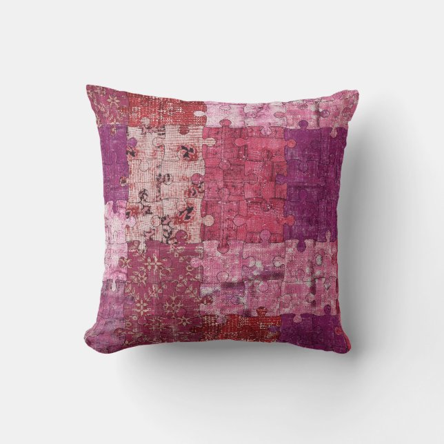 Colours Texture Puzzle Cushion (Front)