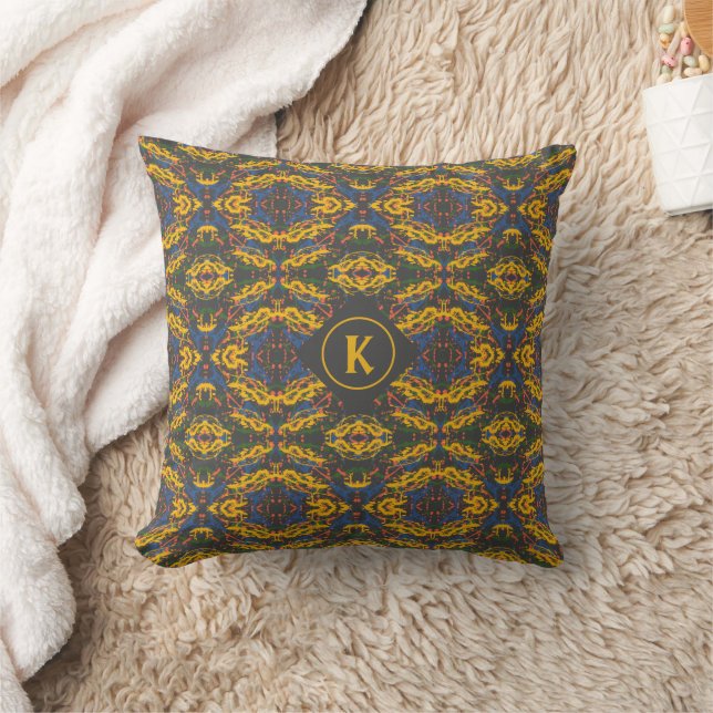 Colours with a Twist Throw Pillow (Blanket)