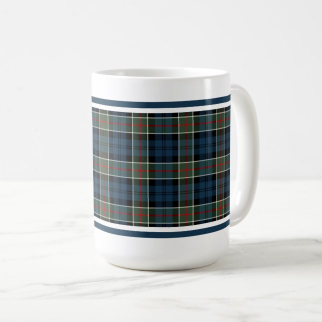 Colquhoun - Calhoun Clan Tartan Coffee Mug (Front Right)