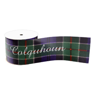 Colquhoun clan Plaid Scottish tartan Grosgrain Ribbon