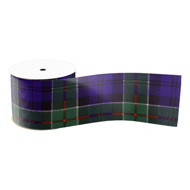 Colquhoun clan Plaid Scottish tartan Grosgrain Ribbon (Spool)