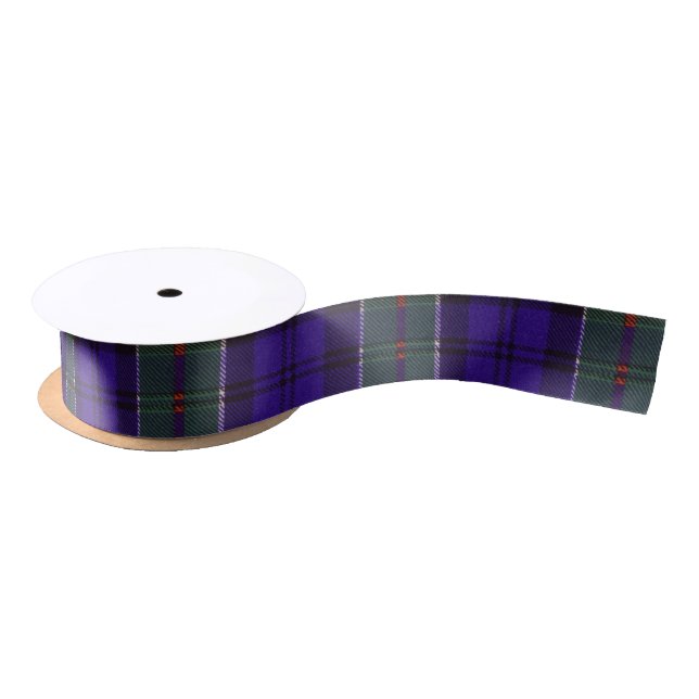Colquhoun clan Plaid Scottish tartan Satin Ribbon (Spool)