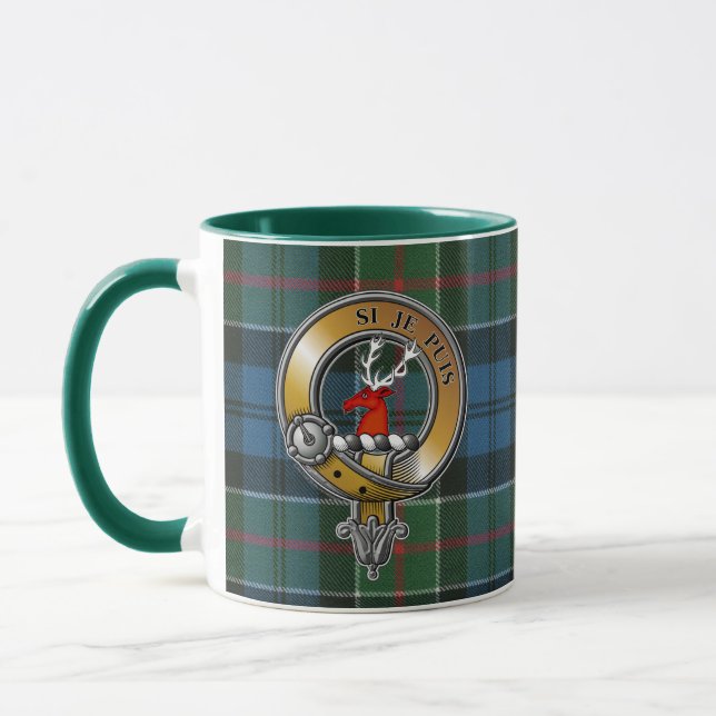 Colquhoun Tartan & Badge Mug (Left)